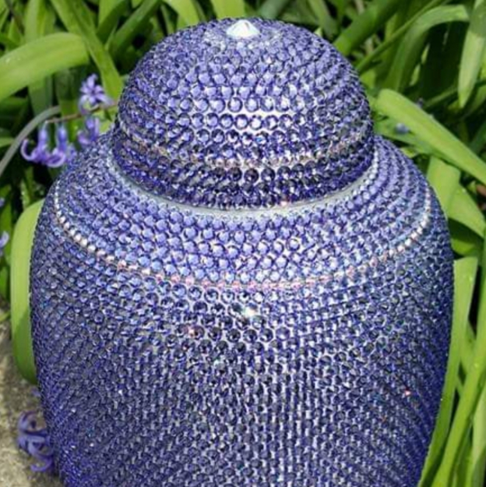 💜 Custom Urn Swarovski Crystals 1000's Handset ⭐
